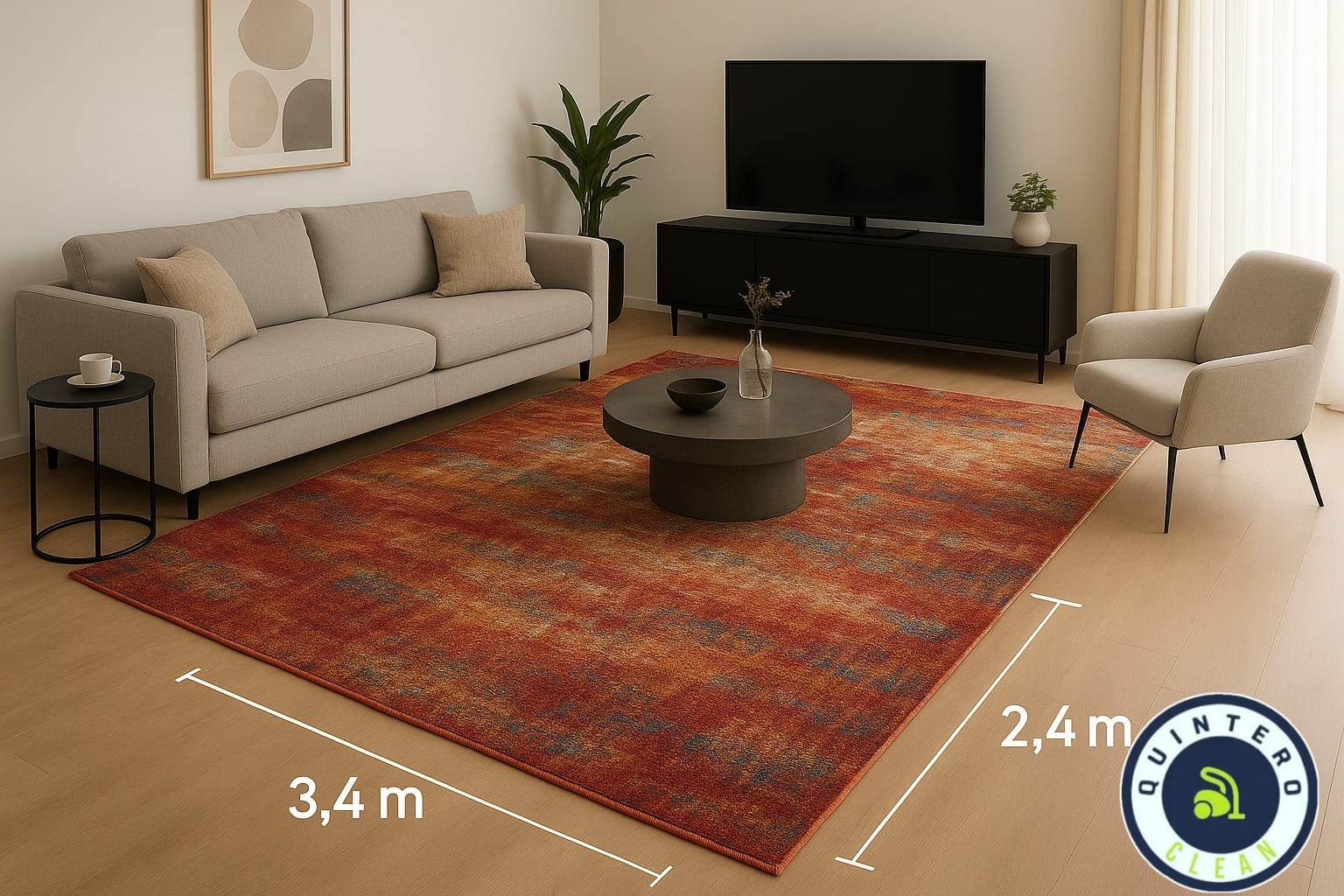 Lavado e higienización de tapetes 2.40 metro * 3.40 metro